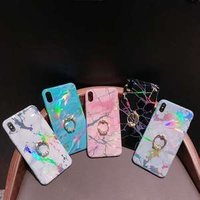 Glitter Ring Holder Stand Pretty Girls Women Soft TPU Case For Iphone XS MAX Case