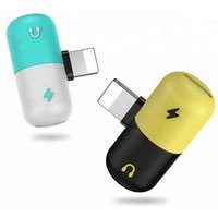 For iPhone Splitter 2in1 Lighting Charging Headphone Audio Adapter for iPhone7/8 Plus X