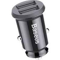 Baseus Mini Size Quick Charging Car Charger 5V 3.1A Dual USB Port Charger for Car