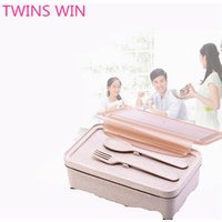 Manufacturer China high quality Food Containers 2019 new desgin useful eco friendly wheat straw fiber bento lunch box 053