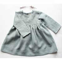 Linen Long Sleeved Dress