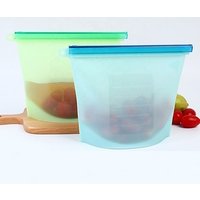 Reusable Silicone Food Storage Bags Fresh Vegetables