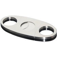 Pocket Portable Oval Cigar Scissors High Quality Silver Stainless Steel Double Blade Knife Super Sharp Metal Cigar Cutter