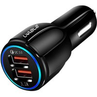 UCABLE free shipping mobile phone fast charge QC 3.0 usb car charger