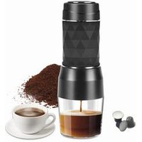 Mini Espresso Coffee Maker Ground Coffee & Nespresso Capsules