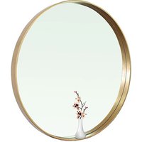 Modern Luxury Hotel Bathroom decorative antique gold round wall mirror