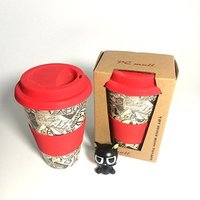 Biodegradable Organic Bamboo Fibre Reusable Coffee Cup