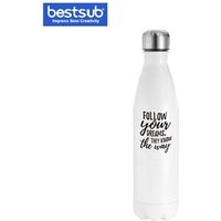 17oz 500ml Blank Sublimation White Stainless Steel Travel Cola Shaped Bottle Mugs bowling shaped vacuum bottle Tumbler BW19W