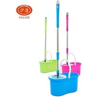 Microfibre Flat Mop 360 Spin Bucket Telescopic Handle