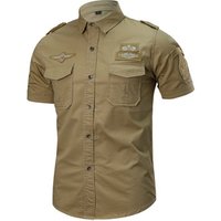 Short Sleeve Cotton Cargo Work Shirt