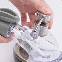 Cleaning Brushes Hydraulic Type Household Long Handle Sponge Pot Brush Dish Brush Soap Dispenser Kitchen Sink Scrubber