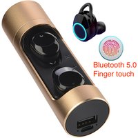 TWS Aviation Noise Cancelling Waterproof Sport In-Ear Wireless Airoha 5.0 Bluetooth Earphone for smart phone