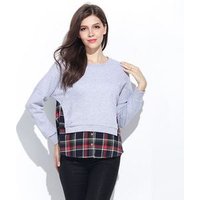 Knitwear Patchwork Loose Pullover Sweater