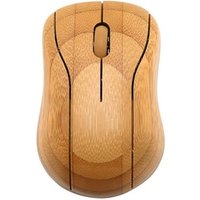 Factory personalized laser engraving logo bamboo wireless mouse for Windows Mac