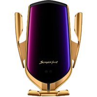 2019 Newest Auto Clamp Wireless Car Phone Charger Mount Cell Phone Charging Holder