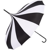 Pagoda Umbrella White or Stripes