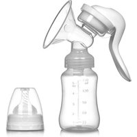 2019 OEM Bpa Free PP Portable Breastfeeding Milk Breast Manual Pump, Food Grade Silicone Manual Breast Pump With Baby Bottle
