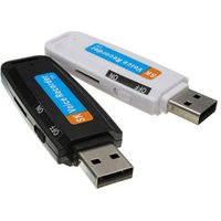 2019 New arrival U-Disk Digital Audio Voice Recorder Pen charger USB Flash Drive up to 32GB Micro SD TF High Quality