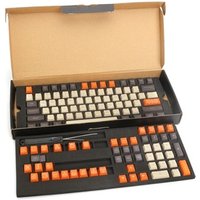 New Translucent Clear Key Caps for Cherry MX 119 Keys Keycap + Puller 1.5mm Thick PBT Carbon Colored for Mechanical Keyboard