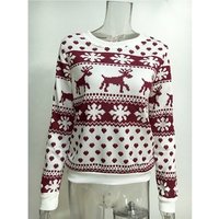 Personalised Snowflake Deer Christmas Jumper