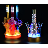 Special bar charge luminous ice bucket led crown acrylic drop colorful champagne bucket