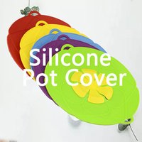 New Silicone kitchen gadgets 2019 Amazon Suction Steamer Pot Lids Spill Stopper Lotus leaf Lid Bowl Covers