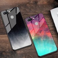 OTAO Space Painted Case For Xiaomi Redmi note 5 6 pro Glass case For Redmi S2 6a 5 Plus hard shell case