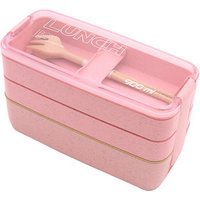 China Suppliers Creative Design Safety Eco-friendly Durable Fashion Kitchen Gadgets Green Wheat Lunch Box With Fork Spoon