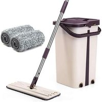 Hand Free Easy Use Self-washed Magic Flat Mop, mop with bucket, cleaning mmop