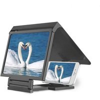 HD acrylic material video amplifier mobile phone screen magnifier stand with visor