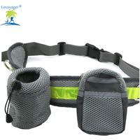 Lovoyager Running Bungee hands free dog leash jogging leash with adjustable waist belt