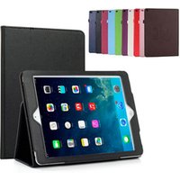 Wholesale for 2017new ipad bracket leather case two fold lychee ipad234 protective cover PU car line air3 2019 shell