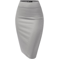 Stretchy Midi Pencil Wrap Skirt
