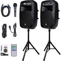 enceinte bluetooth puissant 150W 1000 Watts 2 Way rechargeable powered PA 12 inch dj sound system speakers box