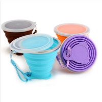 Ultra Thin Collapsible Silicone Travel Water Cup