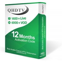 Wholesale IPTV Codes Provider QHDTV IUDTV IPTV Account Subscription Reseller Panel 1 Year with French Arabic and Other Channels