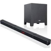 2.1 channel detachable wireless TV soundbar with ultra-slim design