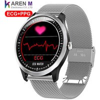 Long Standby Time health smart watch with ECG PPG heart rate blood pressure sport smart bracelet N58