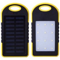 2019 new products sun power slim waterproof portable solar power banks 8000mah with Dual USB ,LED Light for charger power bank