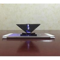 Mini holographic projector 3d hologram projector pyramid for mobile phone