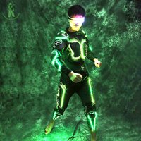 LED Light Up Suit Glasses Gloves Parties