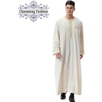 811# High Quality Mens Arabic Robe Thobe Jubah Cotton Middle East Islamic clothing