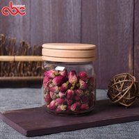 Borosilicate Glass Food Storage Jar Oak Lid