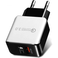 18W QC 3.0 Fast Charging USB Wall Charger Power Delivery Wall Charger Adapter for iPhone & Galaxy