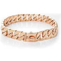 OUMI Best Selling Products Rose Gold Luxury Dog Collar Stainless Steel Buckle Strong Welded Chain Collar for Large Dogs