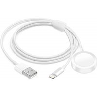 For iWatch 1/2/3/4 Charger Wireless Magnetic 2 in 1 USB Cable Cord Charger for iPhone