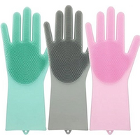 Silicone Rubber Cleaning Dishwashing Gloves