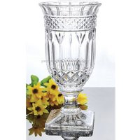 Beautiful Hand Cut Crystal Glass Flower Vase