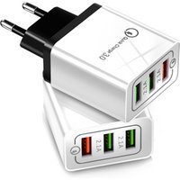 2018 Trending qualcomm Portable Travel phone 3 port Multi Usb Ports Adapter Quick 3.0 Fast Plug Eu/Us Wall Charger