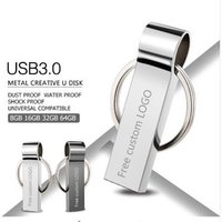 2019 Custom Metal Waterproof Usb 2.0 Flash Memory Stick Drive keychain USB 3.0 flash memory